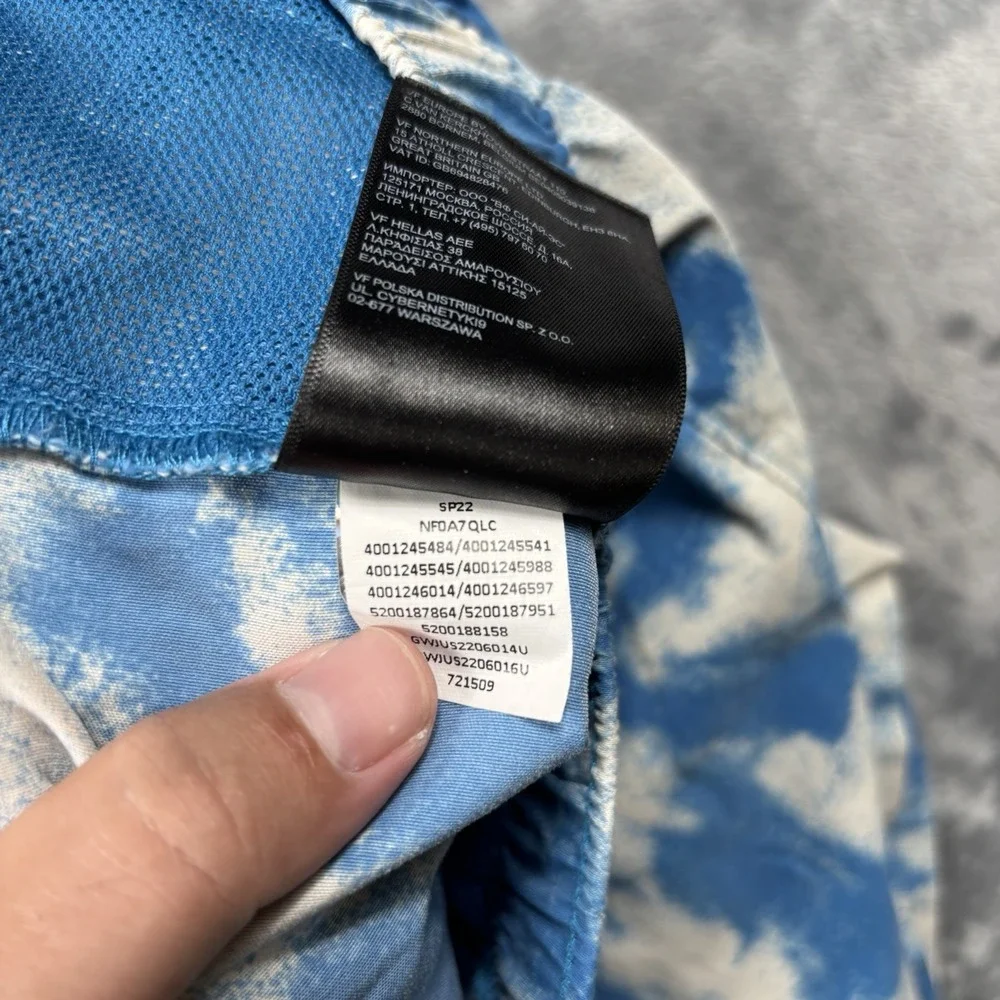 The North Face Printed Class V Pull-On Shorts Blue White H4291 Men's Size Small